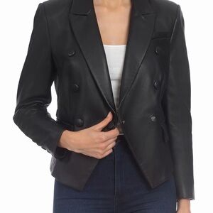 Elegant Black Double-Breasted Blazer